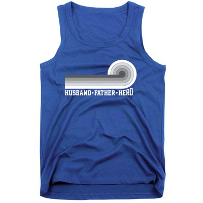 Husband Father Protector Hero Legend Happy Fathers Day Cute Gift Tank Top