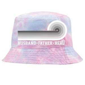 Husband Father Protector Hero Legend Happy Fathers Day Cute Gift Tie-Dyed Bucket Hat