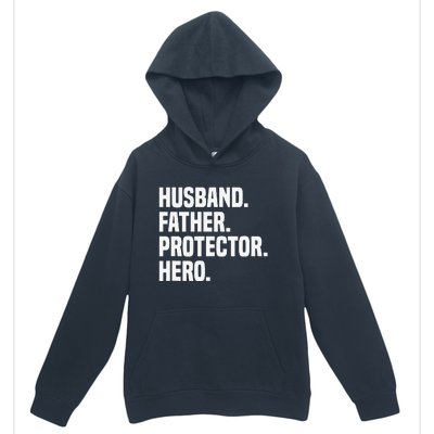 Husband Father Protector Hero Funny Fathers Day Urban Pullover Hoodie