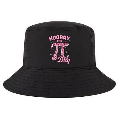 Hooray For Pi Day Funny Math Teachers Leopard Pi Day Gift Cool Comfort Performance Bucket Hat