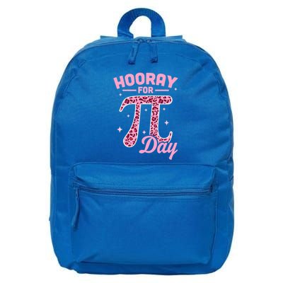 Hooray For Pi Day Funny Math Teachers Leopard Pi Day Gift 16 in Basic Backpack