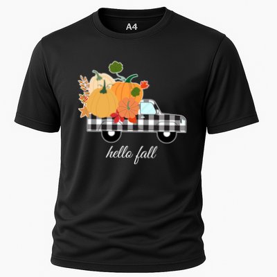 Hello Fall Pumpkin Patch Vintage Truck Performance Shirt