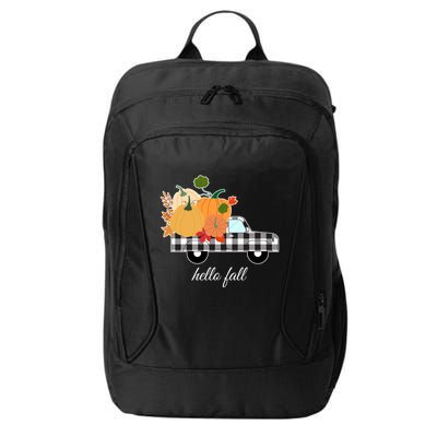 Hello Fall Pumpkin Patch Vintage Truck City Backpack