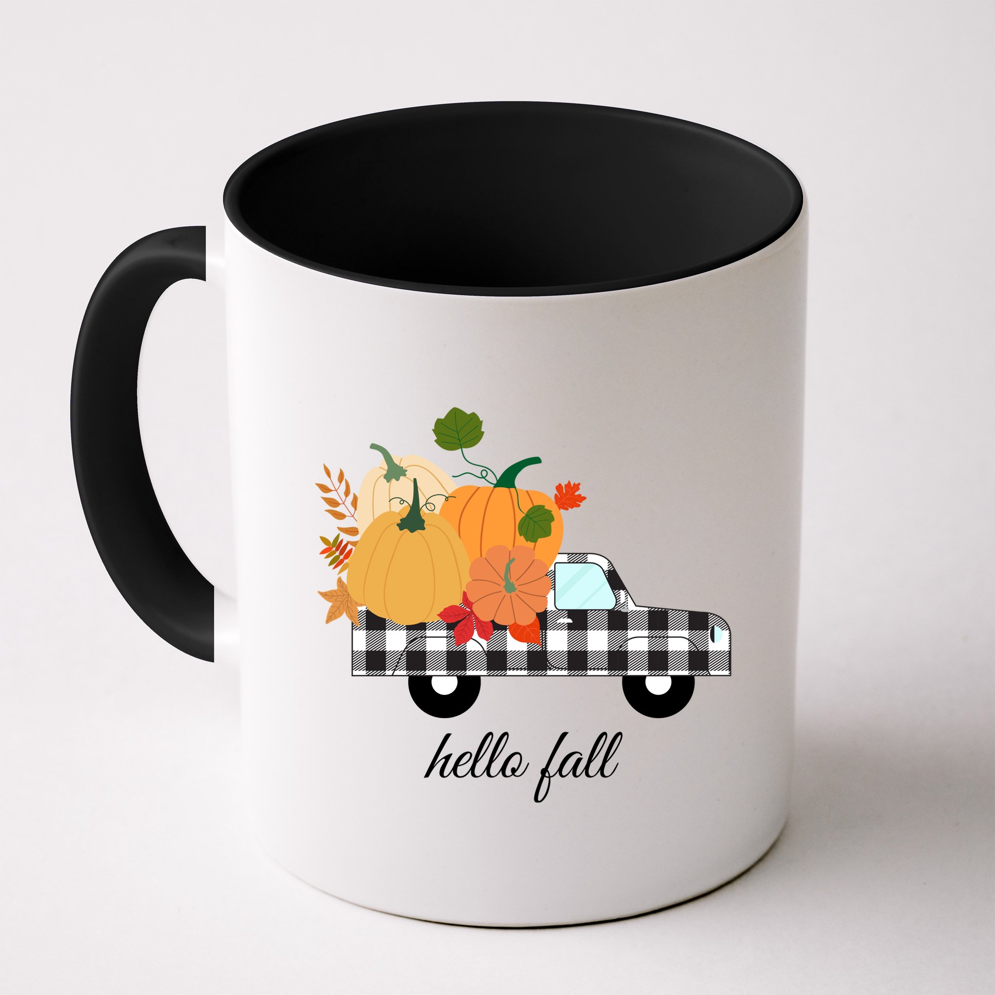 Hello Fall Pumpkin Patch Vintage Truck Mug