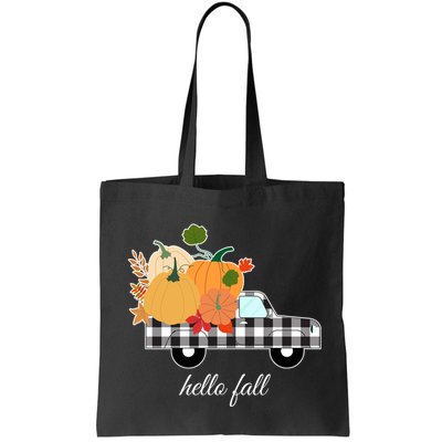 Hello Fall Pumpkin Patch Vintage Truck Bag