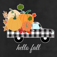 Hello Fall Pumpkin Patch Vintage Truck Hat