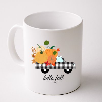 Hello Fall Pumpkin Patch Vintage Truck Coffee Mug