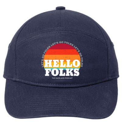 Hello Folks Premium 7-Panel Snapback Hat