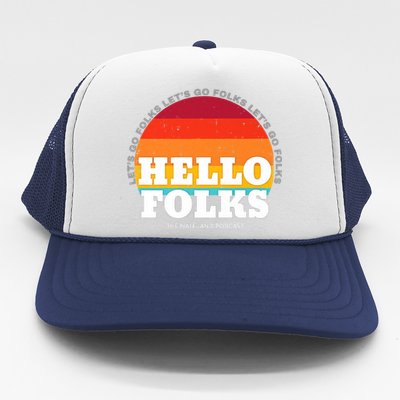 Hello Folks Premium Trucker Hat