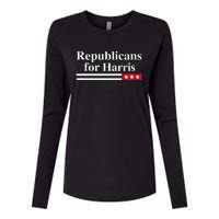 Harris For President Republicans For Kamala Harris Womens Cotton Relaxed Long Sleeve T-Shirt