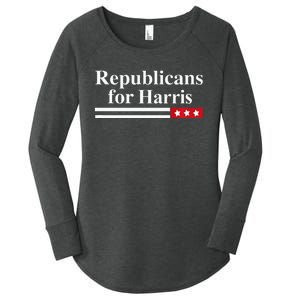 Harris For President Republicans For Kamala Harris Women's Perfect Tri Tunic Long Sleeve Shirt