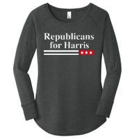 Harris For President Republicans For Kamala Harris Women's Perfect Tri Tunic Long Sleeve Shirt