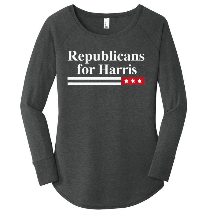 Harris For President Republicans For Kamala Harris Women's Perfect Tri Tunic Long Sleeve Shirt