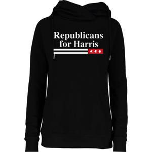 Harris For President Republicans For Kamala Harris Womens Funnel Neck Pullover Hood