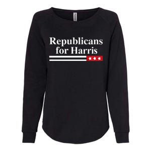 Harris For President Republicans For Kamala Harris Womens California Wash Sweatshirt