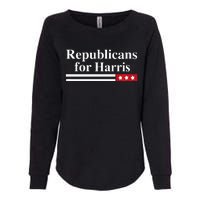 Harris For President Republicans For Kamala Harris Womens California Wash Sweatshirt