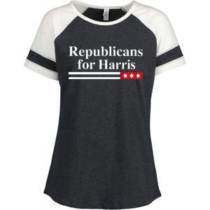 Harris For President Republicans For Kamala Harris Enza Ladies Jersey Colorblock Tee