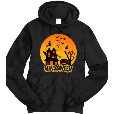 Halloween Funny Pumpkin Happy Halloween 2024 Thanksgiving Tie Dye Hoodie