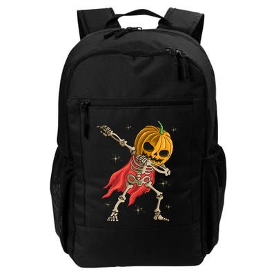 Halloween Funny Pumpkin Head Dabbing Skeleton Jack O Lantern Gift Backpack