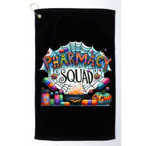 Halloween Funny Pharmacy Squad Technician Pumpkin Gift Platinum Collection Golf Towel