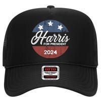 Harris For President Kamala Harris For President High Crown Mesh Back Trucker Hat