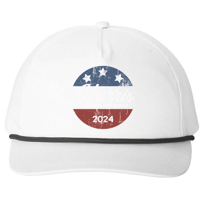 Harris For President Kamala Harris For President Snapback Five-Panel Rope Hat