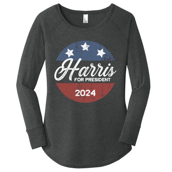 Harris For President Kamala Harris For President Women's Perfect Tri Tunic Long Sleeve Shirt