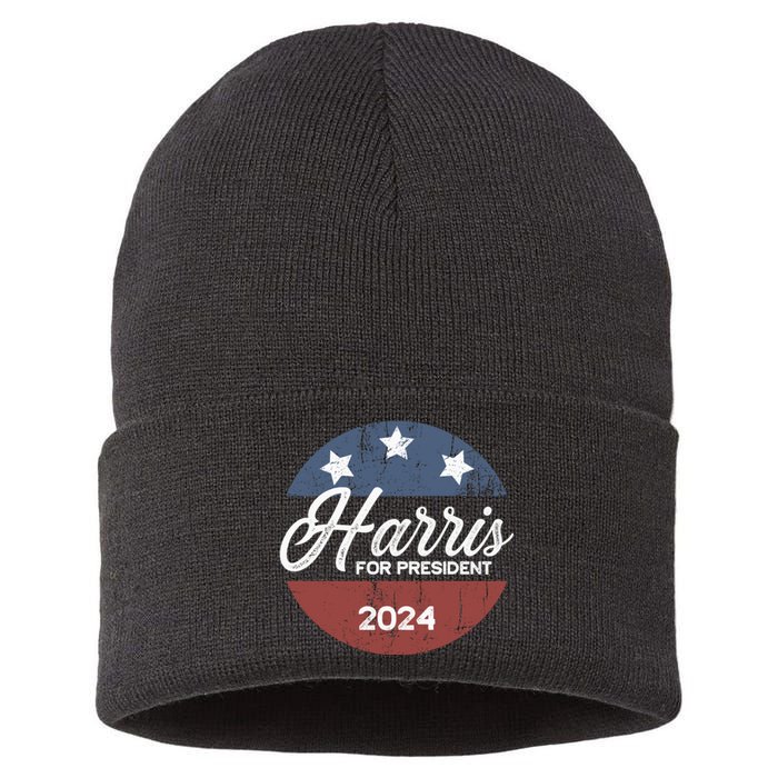 Harris For President Kamala Harris For President Sustainable Knit Beanie