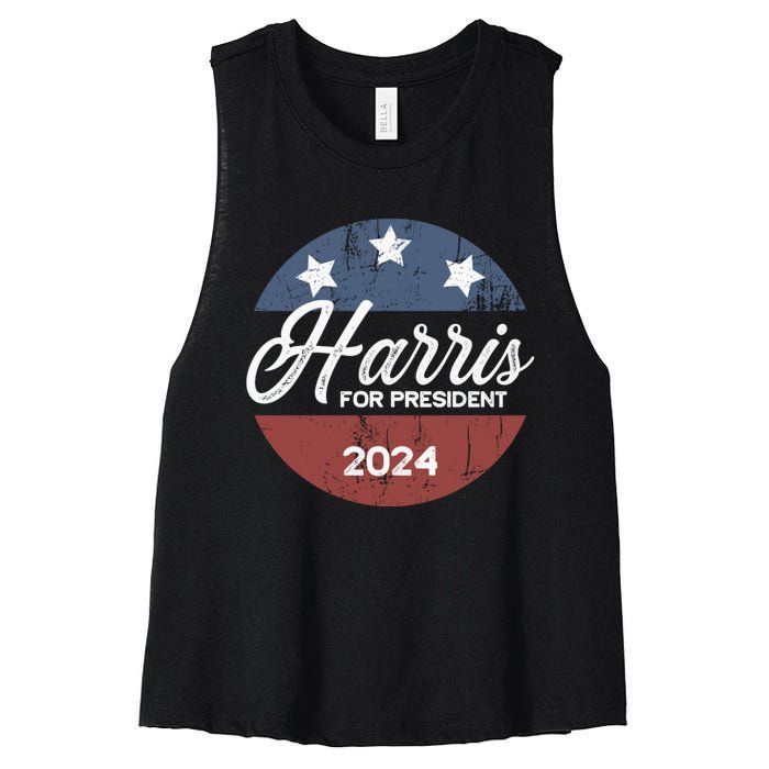 Harris For President Kamala Harris For President Women's Racerback Cropped Tank