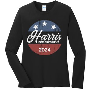 Harris For President Kamala Harris For President Ladies Long Sleeve Shirt