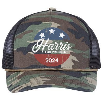 Harris For President Kamala Harris For President Retro Rope Trucker Hat Cap