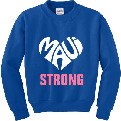 Hawaii Fires Pray For Maui Hawaii Strong Gift Kids Sweatshirt