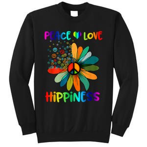 Hippie Flower Peace Soul Love Happy Sweatshirt