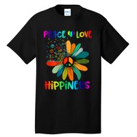 Hippie Flower Peace Soul Love Happy Tall T-Shirt