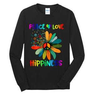 Hippie Flower Peace Soul Love Happy Tall Long Sleeve T-Shirt