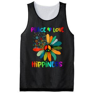 Hippie Flower Peace Soul Love Happy Mesh Reversible Basketball Jersey Tank