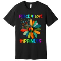 Hippie Flower Peace Soul Love Happy Premium T-Shirt