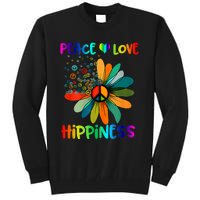 Hippie Flower Peace Soul Love Happy Tall Sweatshirt