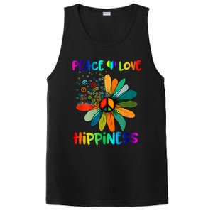 Hippie Flower Peace Soul Love Happy PosiCharge Competitor Tank