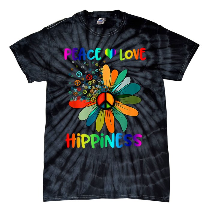 Hippie Flower Peace Soul Love Happy Tie-Dye T-Shirt