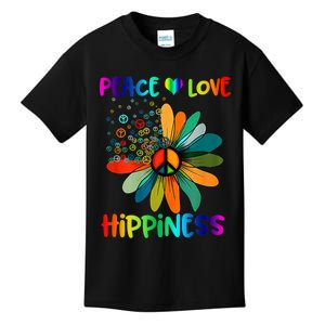 Hippie Flower Peace Soul Love Happy Kids T-Shirt