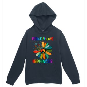 Hippie Flower Peace Soul Love Happy Urban Pullover Hoodie