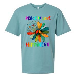 Hippie Flower Peace Soul Love Happy Sueded Cloud Jersey T-Shirt