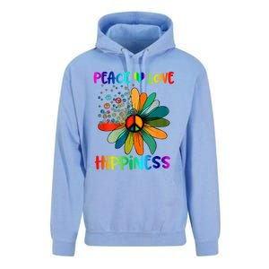 Hippie Flower Peace Soul Love Happy Unisex Surf Hoodie