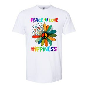 Hippie Flower Peace Soul Love Happy Softstyle CVC T-Shirt