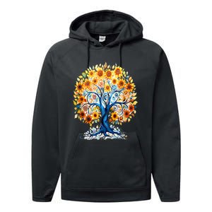 Hippie Flower Peace Soul Love Happy Performance Fleece Hoodie