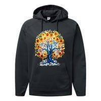 Hippie Flower Peace Soul Love Happy Performance Fleece Hoodie