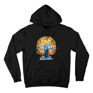 Hippie Flower Peace Soul Love Happy Hoodie