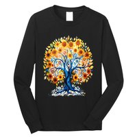 Hippie Flower Peace Soul Love Happy Long Sleeve Shirt