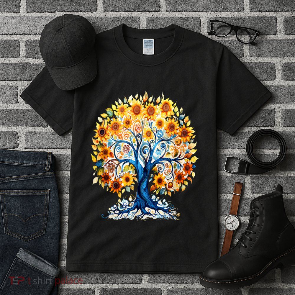 Hippie Flower Peace Soul Love Happy Tall T-Shirt